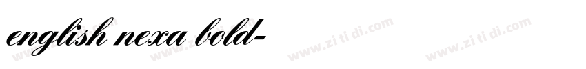 english nexa bold字体转换 english nexa bold字体转换